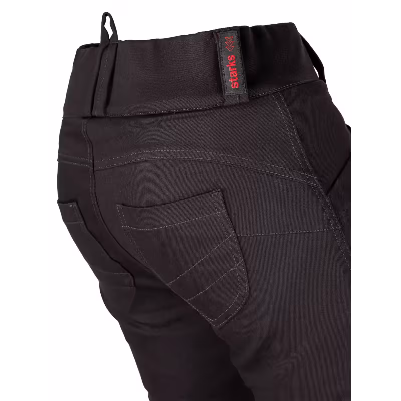 Мотобрюки женские Starks Jeggings Lady, Кордура Деним (Cordura Denim), черный, размер 25