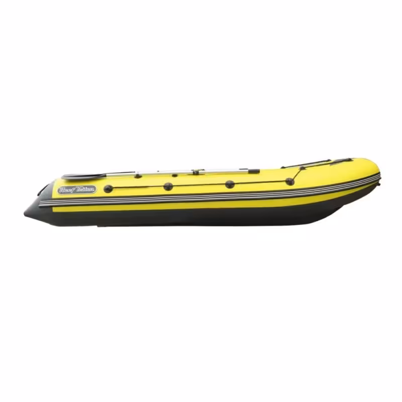 Лодка надувная ПВХ Angler Reef Triton 420 НДНД, желтый/темно-серый