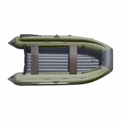 Лодка надувная ПВХ с фальшбортом Angler Reef Triton 360 НДНД, темно-серый/зеленый
