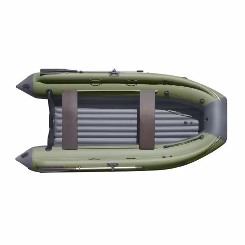 Лодка надувная ПВХ с фальшбортом Angler Reef Triton 360 НДНД, темно-серый/зеленый