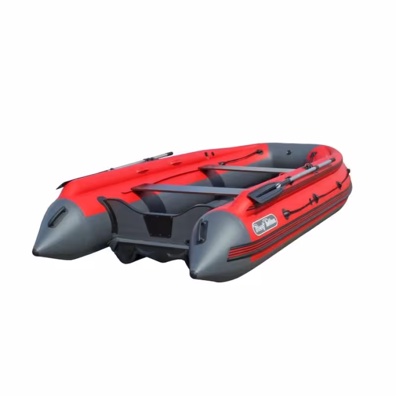 Лодка надувная ПВХ с фальшбортом Angler Reef Triton 360 НДНД, темно-серый/зеленый