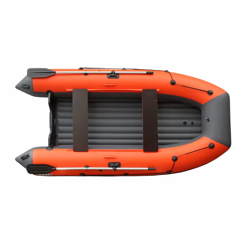 Лодка надувная ПВХ Angler Reef 325 НД, темно-серый/оранжевый
