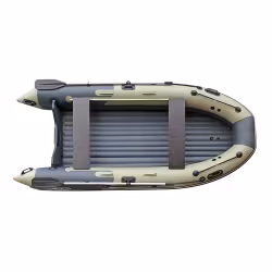 Лодка надувная ПВХ Angler Skat Triton 370, НДНД, темно-серый/оливковый