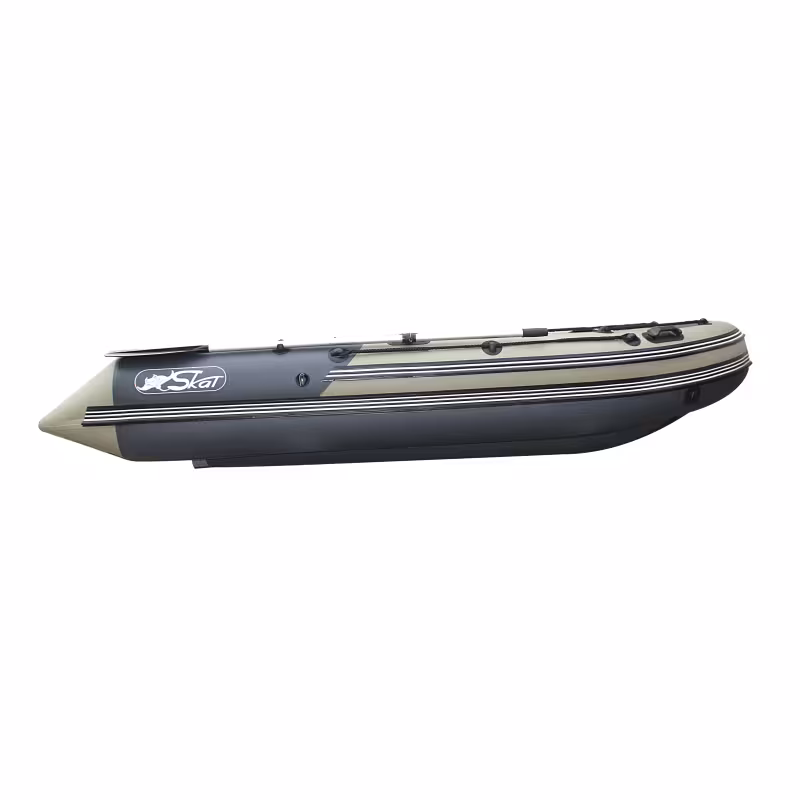 Лодка надувная ПВХ Angler Skat Triton 370, НДНД, темно-серый/оливковый