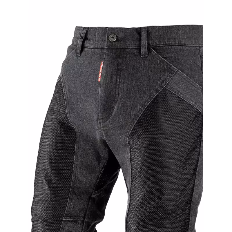 Мотоджинсы мужские Starks EF56 Airpants, Кордура Деним (Cordura Denim), черный, размер 36, 166-186 см