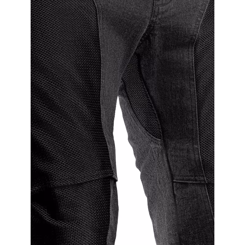Мотоджинсы мужские Starks EF56 Airpants, Кордура Деним (Cordura Denim), черный, размер 36, 166-186 см