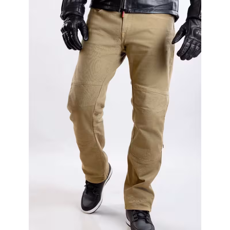Мотоджинсы мужские Starks Python Evo, Кордура Деним (Cordura Denim), песочный, размер 30