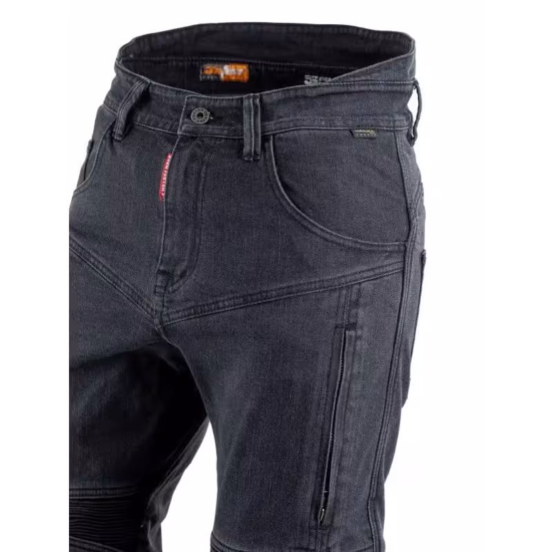 Мотоджинсы мужские Starks EF56 Savage, Кордура Деним (Cordura Denim), черный, размер 33