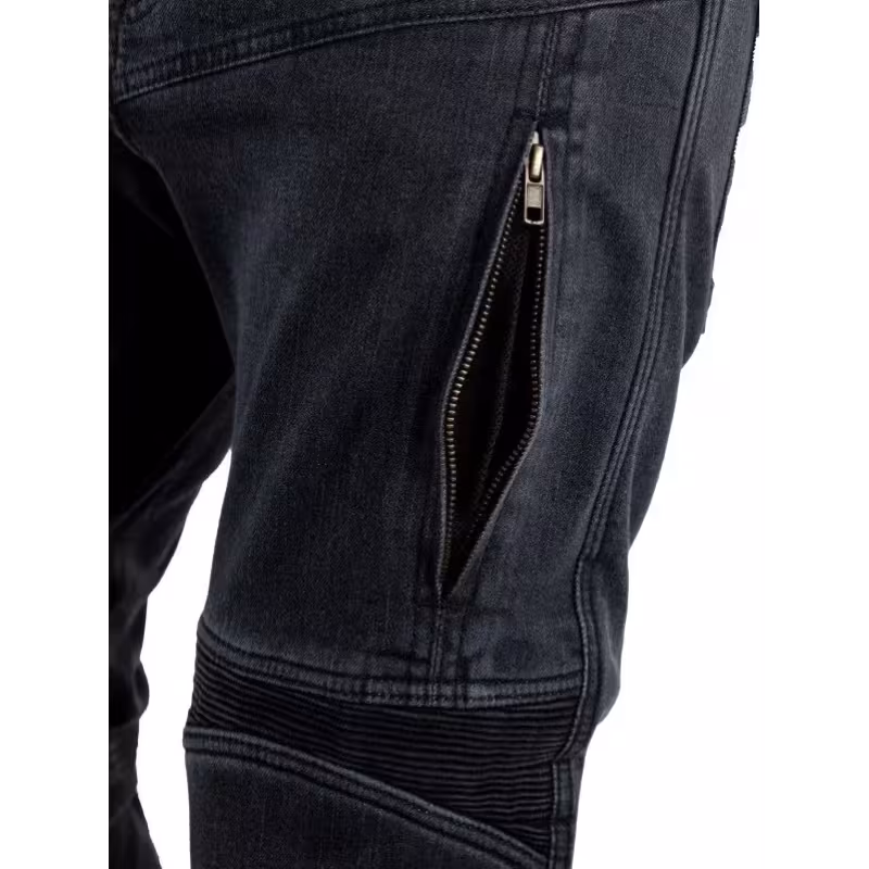 Мотоджинсы мужские Starks EF56 Savage, Кордура Деним (Cordura Denim), черный, размер 33