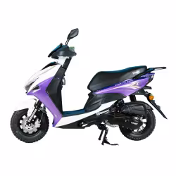 Скутер TMBK Sport FS 50, белый/фиолетовый
