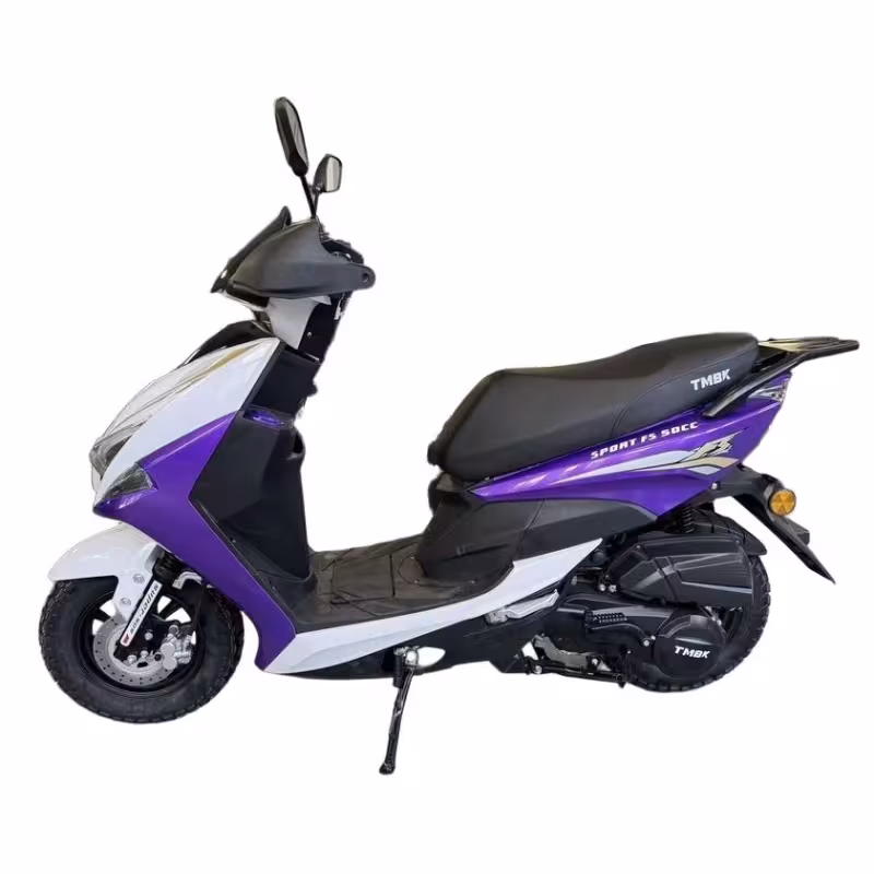Скутер TMBK Sport FS 50, белый/фиолетовый