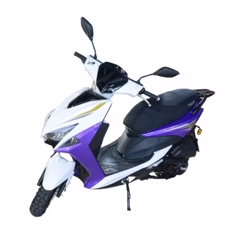 Скутер TMBK Sport FS 50, белый/фиолетовый