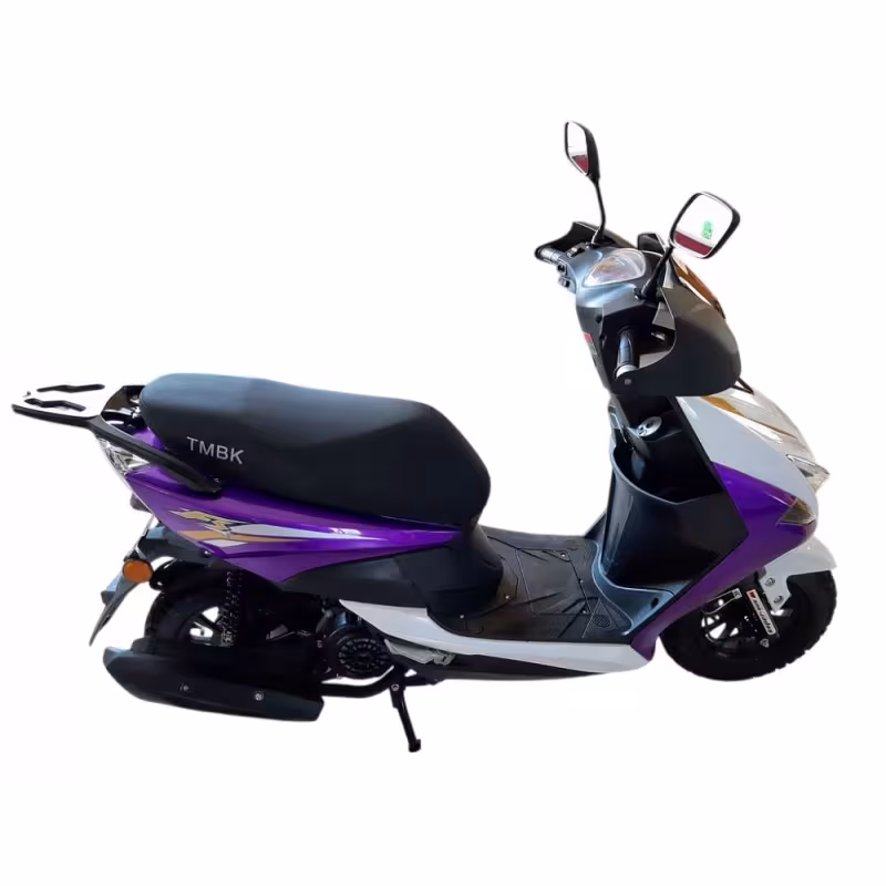 Скутер TMBK Sport FS 50, белый/фиолетовый