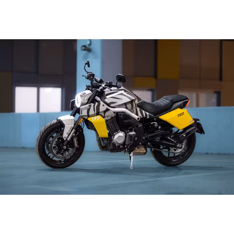 Мотоцикл спортивный Benda LFS 700, серый/желтый
