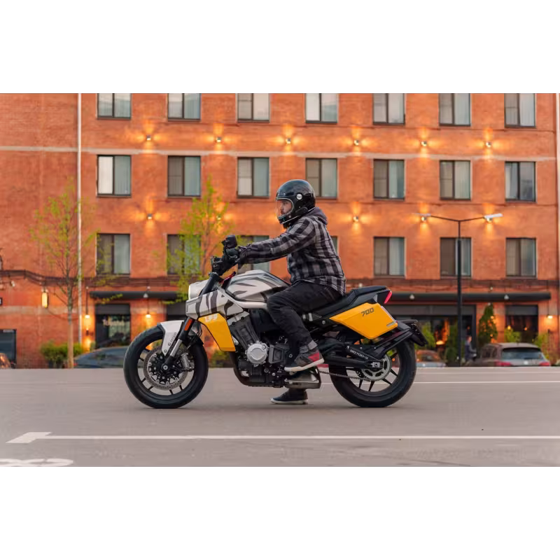 Мотоцикл спортивный Benda LFS 700, серый/желтый