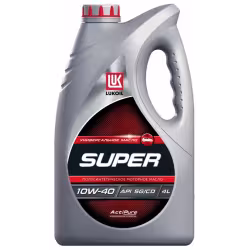 Масло моторное полусинтетическое Лукойл Super 10W-40, 4 л