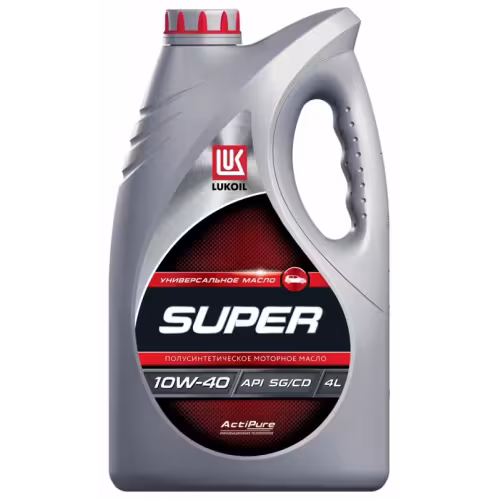 Масло моторное полусинтетическое Лукойл Super 10W-40, 4 л