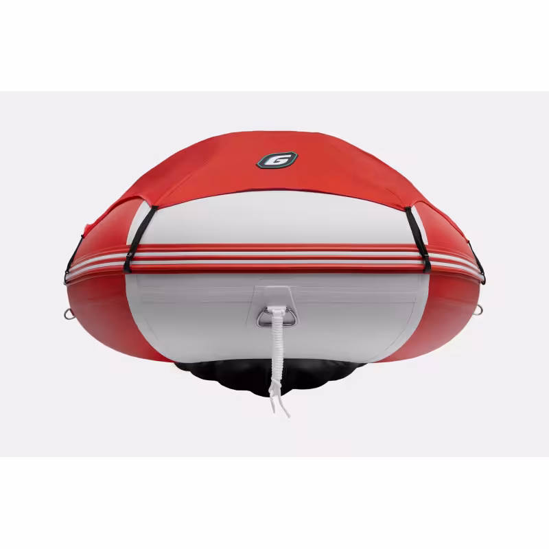 Лодка надувная ПВХ Gladiator E450PRO, НДНД, красный/белый