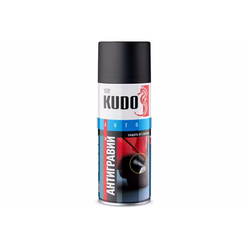 Антигравийное покрытие Kudo KU-5222, черный, 520 мл