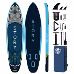 SUP-доска надувная Tech Team Fuse, 365x86x15 см, бирюзовый