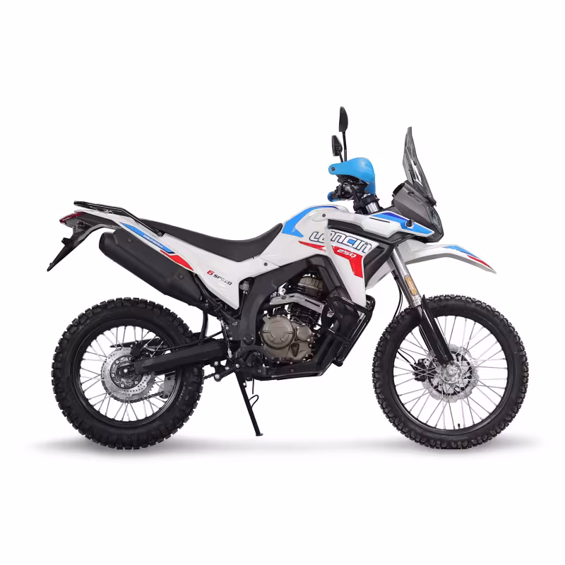 Мотоцикл турэндуро Loncin DS250, белый