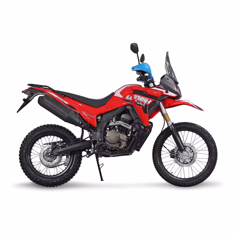 Мотоцикл турэндуро Loncin DS250, красный
