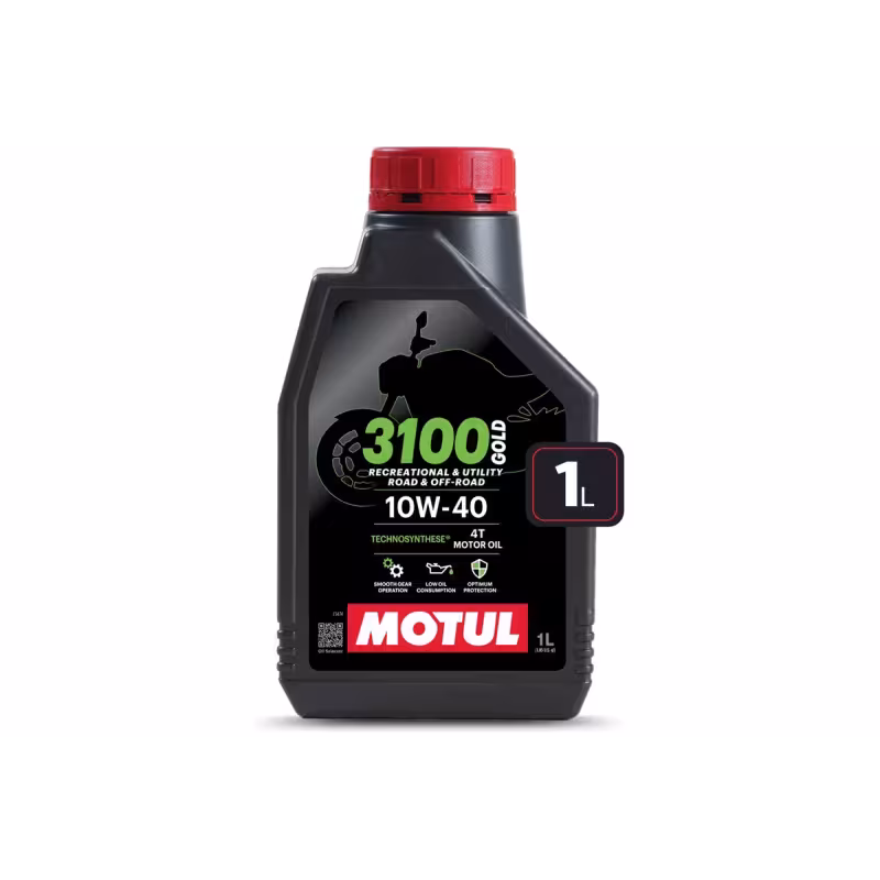 Масло моторное полусинтетическое для 4Т двигателей Motul 3100 Gold 10W40, 1 л