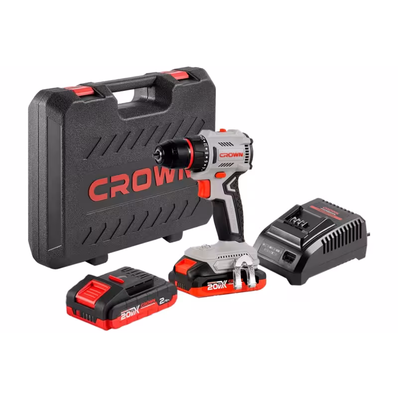 Дрель-шуруповёрт аккумуляторная Crown CT21131HMX-2 BMC