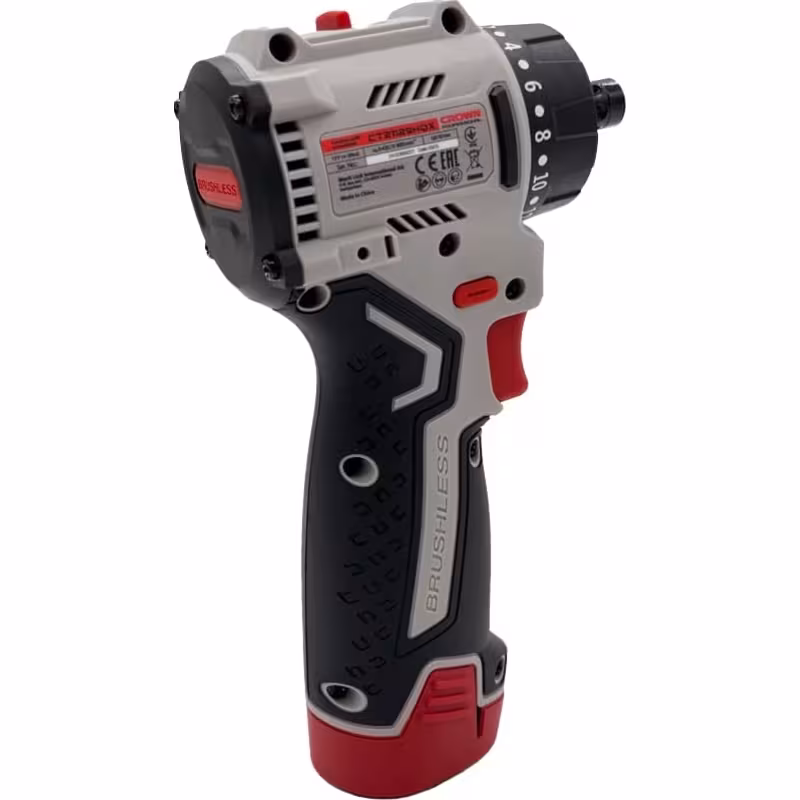 Дрель-шуруповёрт аккумуляторная Crown CT21129HQX-2 BMC