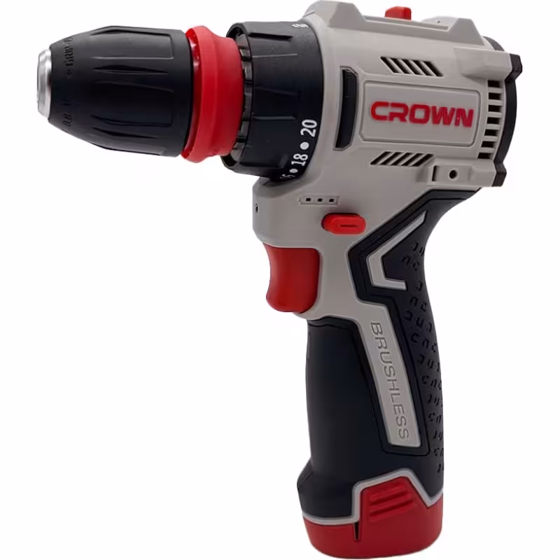 Дрель-шуруповёрт аккумуляторная Crown CT21129HQX-2 BMC