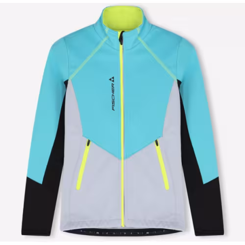 Куртка детская Fischer Softshell Warm, бирюзовый/серый, 164 см