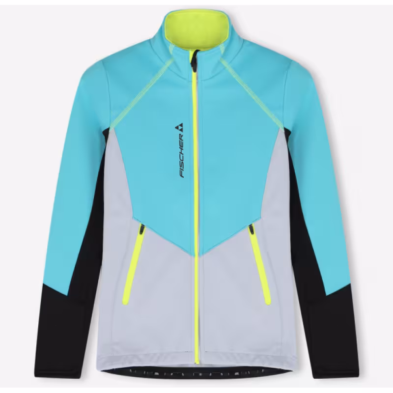 Куртка детская Fischer Softshell Warm, бирюзовый/серый, 164 см