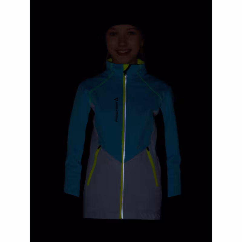 Куртка детская Fischer Softshell Warm, бирюзовый/серый, 164 см