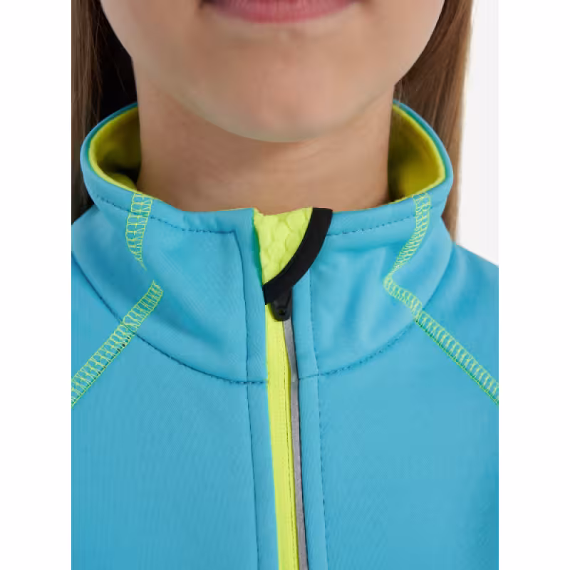 Куртка детская Fischer Softshell Warm, бирюзовый/серый, 164 см