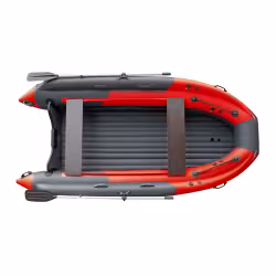 Лодка надувная ПВХ с фальшбортом Angler Skat Triton 400, НДНД, темно-серый/красный