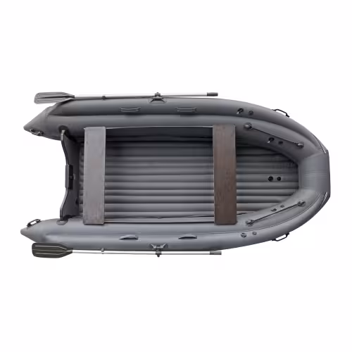 Лодка надувная РИБ с фальшбортом Angler Tornado 430 Skat Fi, серый