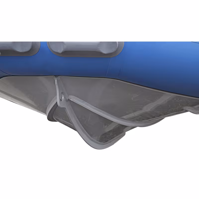Лодка надувная РИБ с фальшбортом Angler Tornado 430 Skat Fi, серый