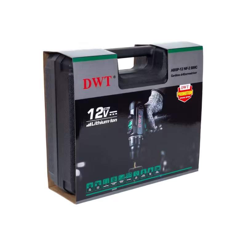 Дрель-шуруповерт аккумуляторная DWT ABSP-12 NF-2 BMC