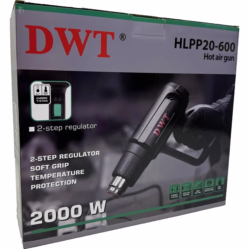 Фен строительный сетевой DWT HLPP20-600