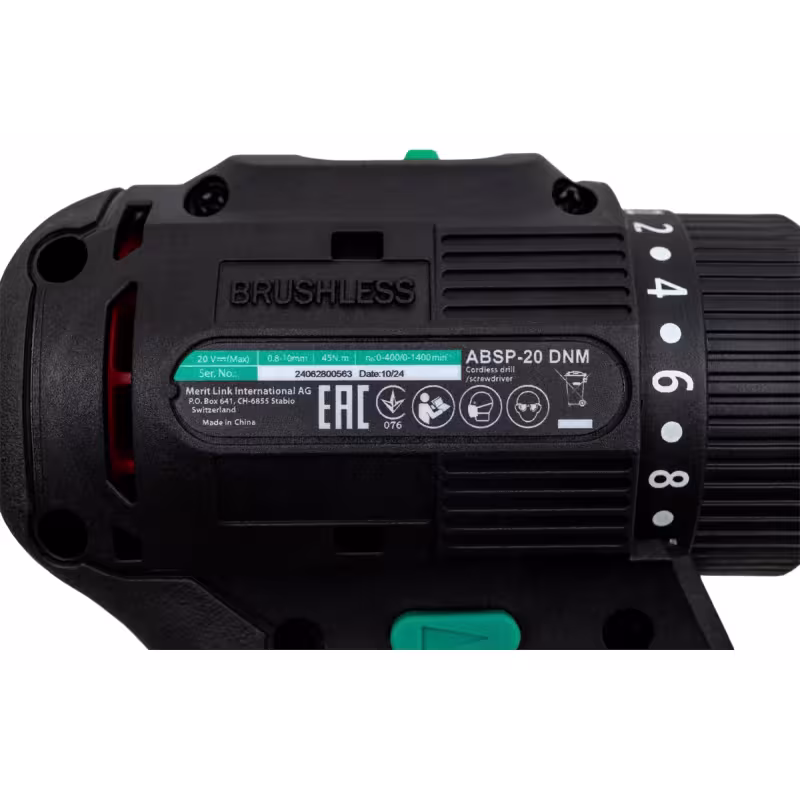 Дрель-шуруповерт аккумуляторная DWT ABSP-20 DNM-2 BMC
