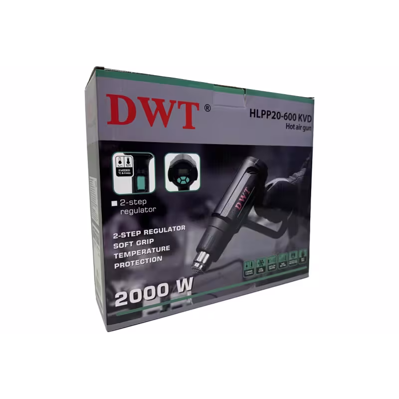 Фен строительный сетевой DWT HLPP20-600 KVD