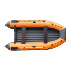 Лодка надувная ПВХ Angler Reef Triton 420 НДНД, оранжевый/темно-серый