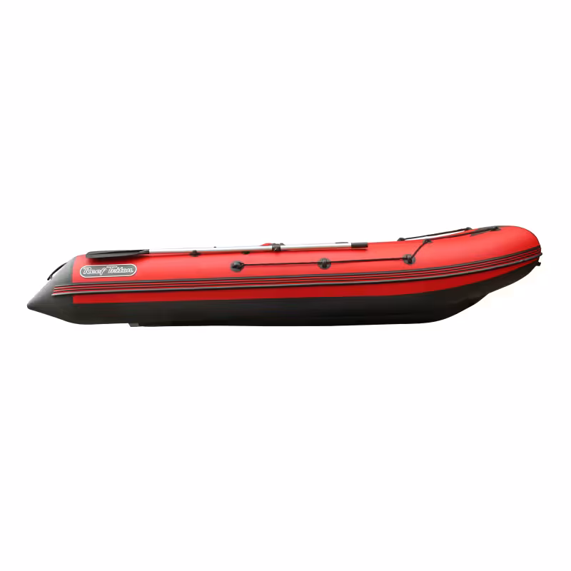Лодка надувная ПВХ Angler Reef Triton 420 НДНД, оранжевый/темно-серый