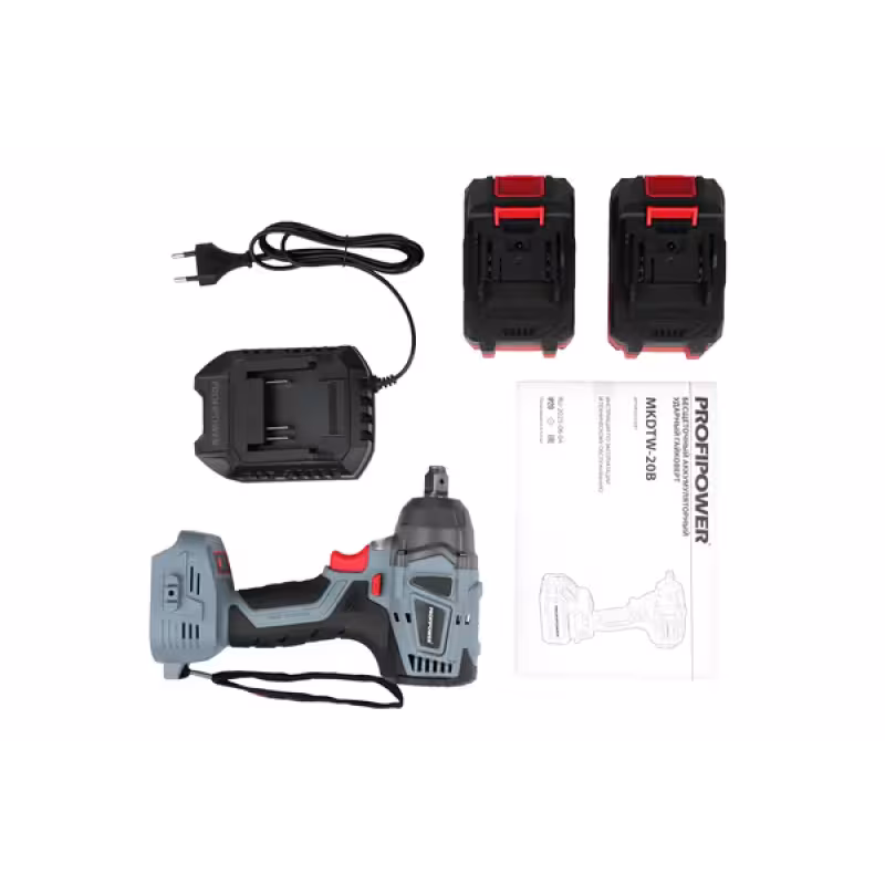 Гайковерт аккумуляторный ударный ProfiPower MKDTW-20B