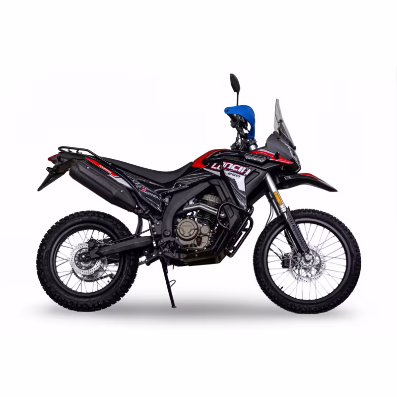 Мотоцикл турэндуро Loncin DS250, черный