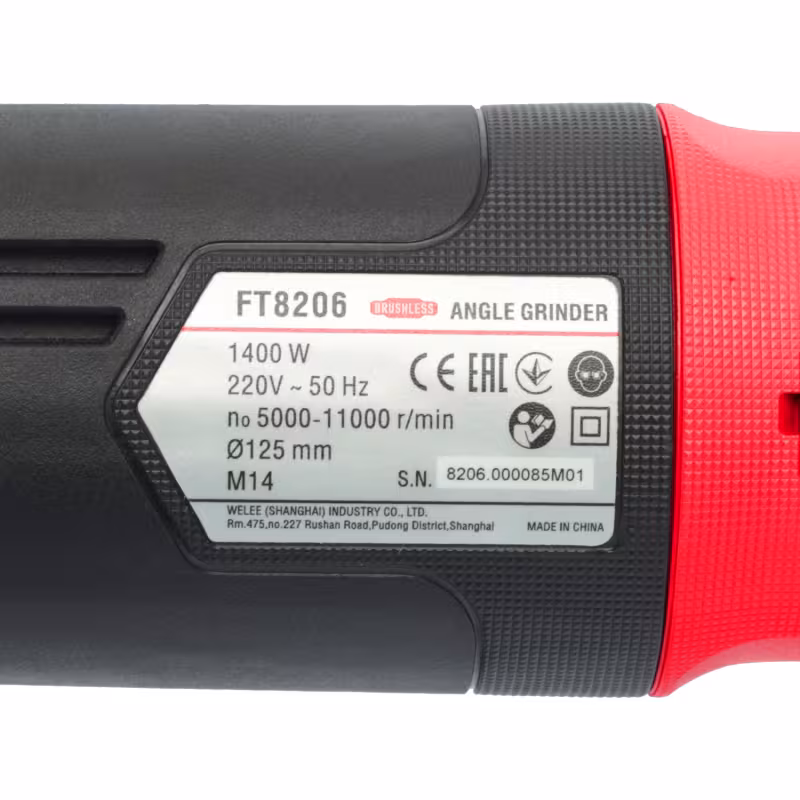Шлифмашина угловая сетевая Felisatti FT8206 BL 125/1400CE