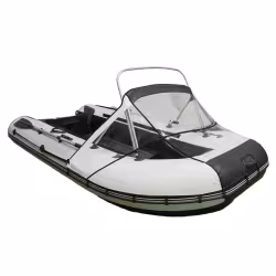 Тент носовой с троллинговой дугой для лодок RiverBoats RB-450-490, серый