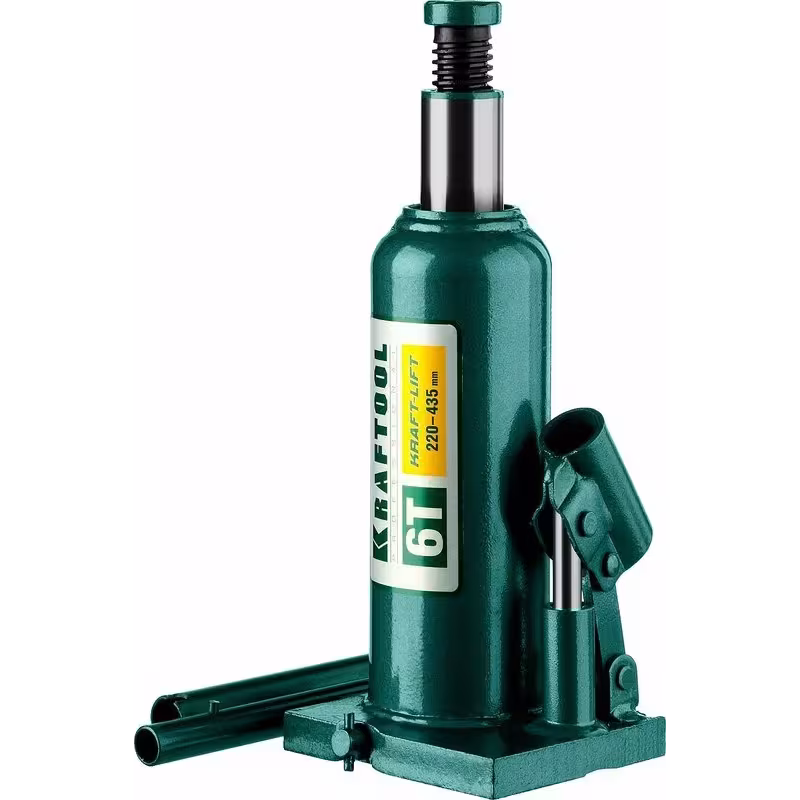 Домкрат бутылочный гидравлический Kraftool Kraft-Lift, 6 т