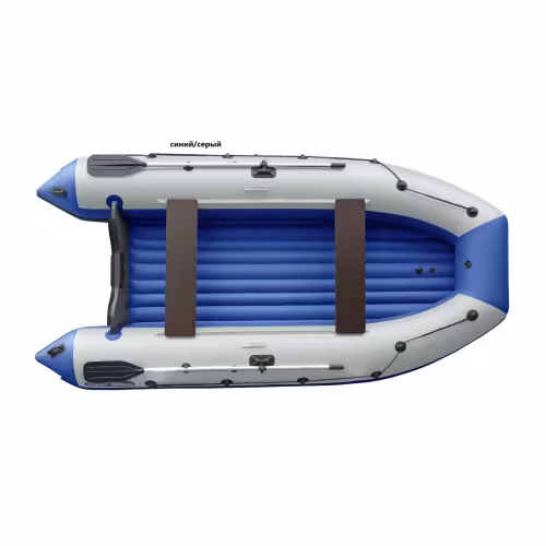 Лодка надувная ПВХ Angler Reef 360 НДНД, синий/серый