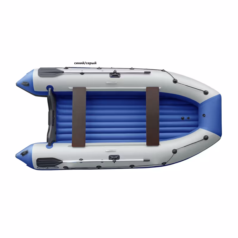 Лодка надувная ПВХ Angler Reef 360 НДНД, синий/серый
